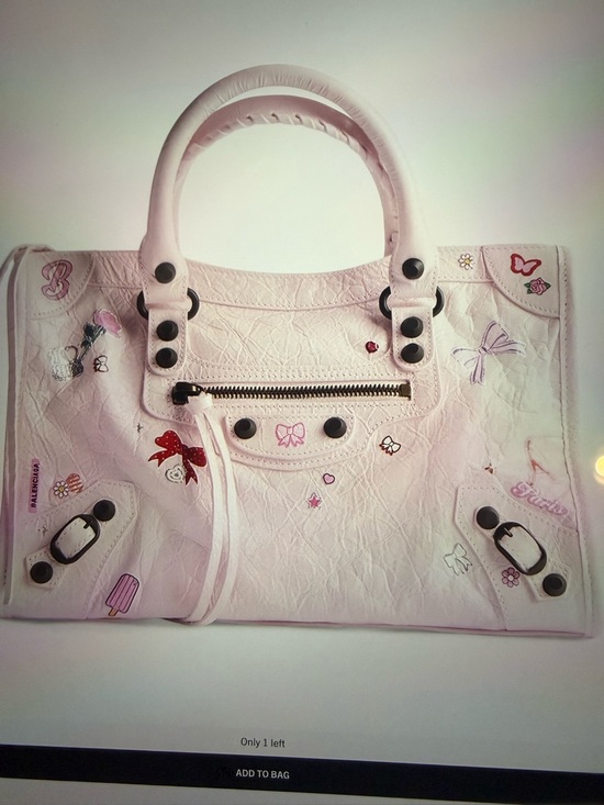 Balenciaga Handbags - GORGEOUS BALENCIAGA LE CITY SMALL PINK STICKERS SATCHEL CROSSBODY BAG